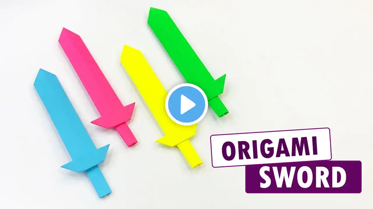 How to Make an Origami Sword | Easy Paper Craft Tutorial for Beginners | Step-by-Step Guide