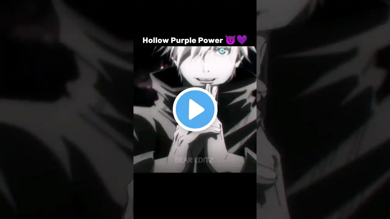 「hollow purple」one love #shorts #jujutsukaisen #gojo #gojosotaru #gojosatoruedit