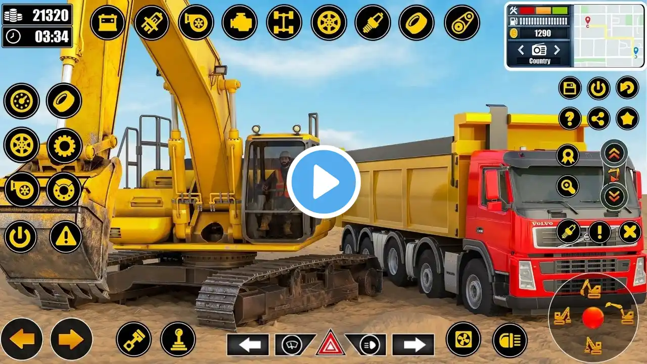 Heavy Crane Simulator Games | City Construction Simulator | Forklift Truck Wala Game