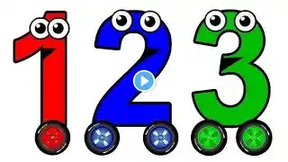 Learn Numbers From 1 To 10 With car | 123 Number Names | 1234 Numbers Song | 12345 Counting for Kids