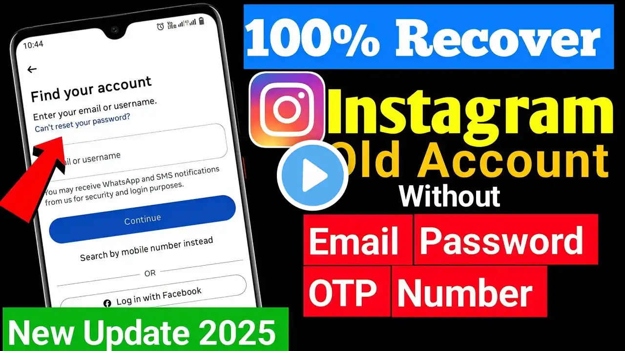 How To Recover Instagram Account Without Email Password & Number (2025) | Instagram Account Recovery