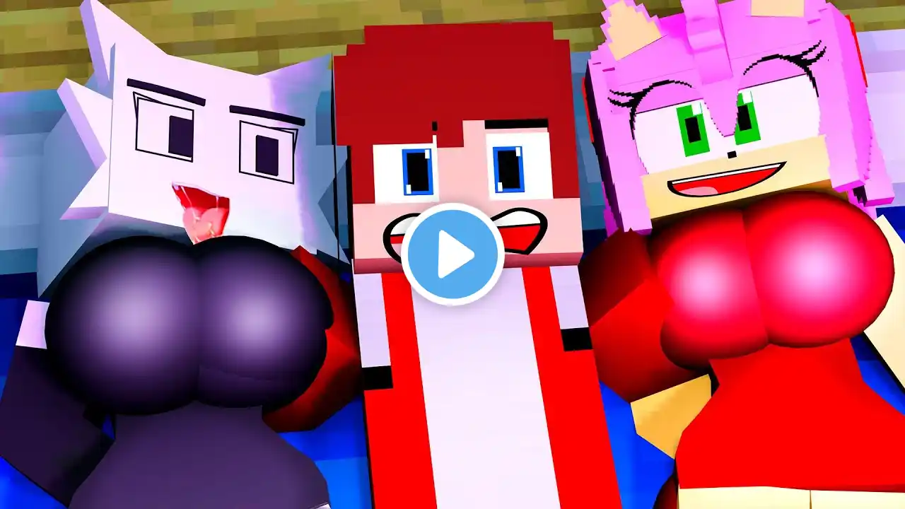 JJ & Mikey On ONE DESERT ISLAND BLOCK with MARRY DARK JJ's Sister - Minecraft Maizen Animation