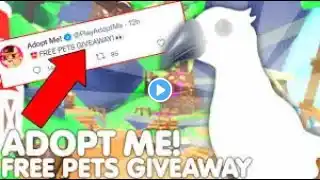 Roblox adopt me free pets giveaways! live🔴 (Real!)🐲🎁 #adoptme #mm2 #roblox