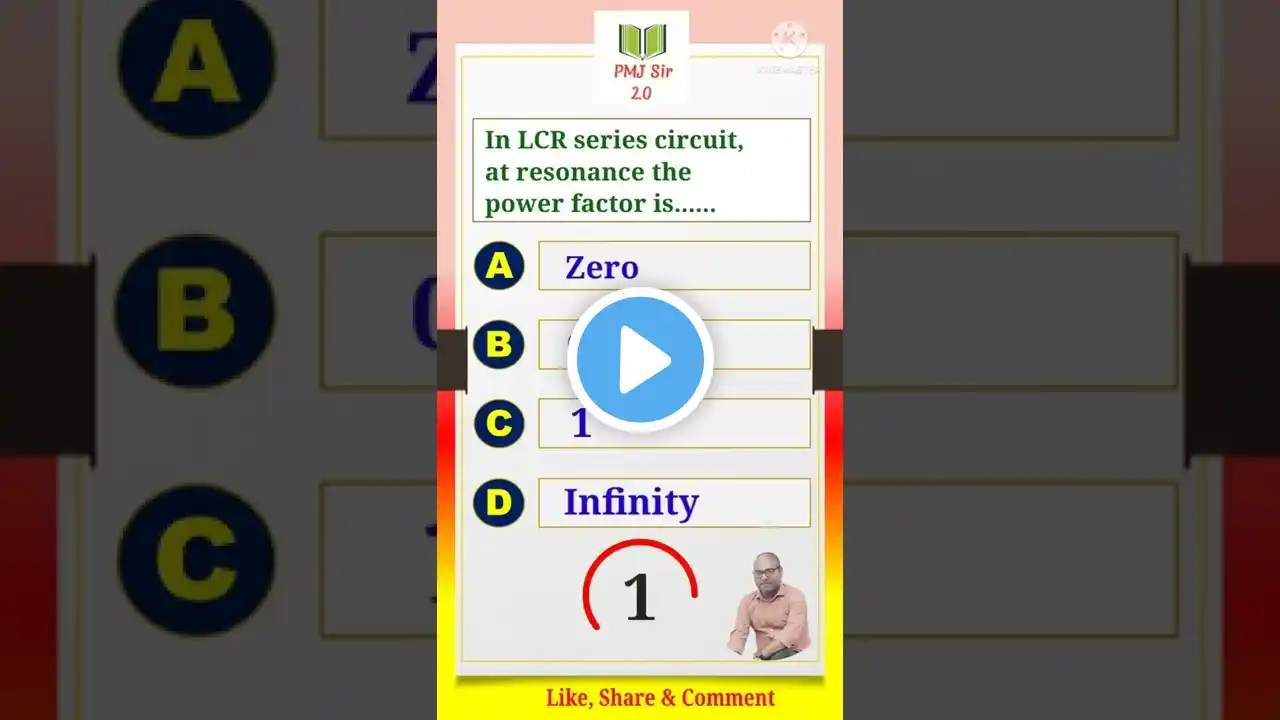 AC Circuits | MCQ 1 | #shorts #kcet