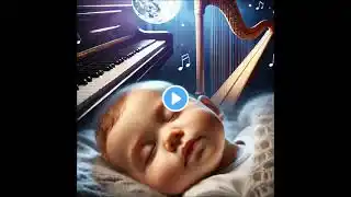 Tranquil Piano & Harp Lullaby – Peaceful Sleep Music for Babies & Deep Relaxation