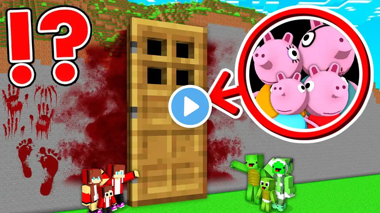 What if JJ and Mikey Found Peppa Pig's Security House in minecraft Maizen