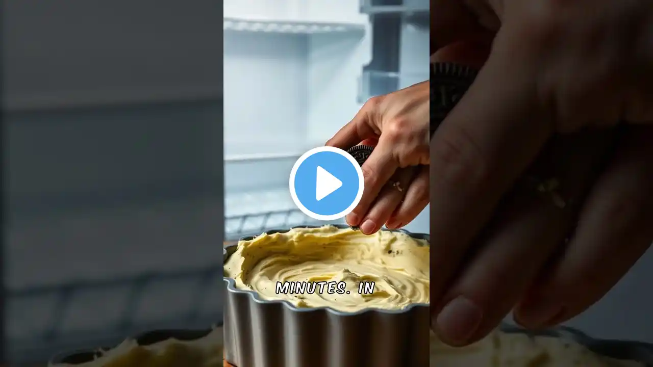 🔥 Easy 60 Second Oreo Cheesecake No Bake Chocolate Lovers Dream! #healthyeating #quickrecipe #food