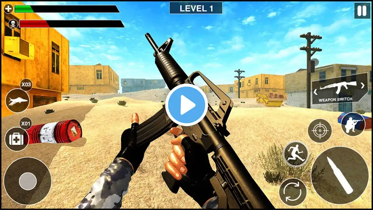 Battle Shooting FPS Gun Games – Army Commando Mission Strike – FPS Shooting Games 9