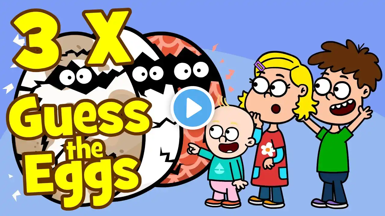 ♪♪ Guess The Eggs | Children's Song Guessing Game - Quiz Song | Hooray Kids Songs & Nursery Rhymes