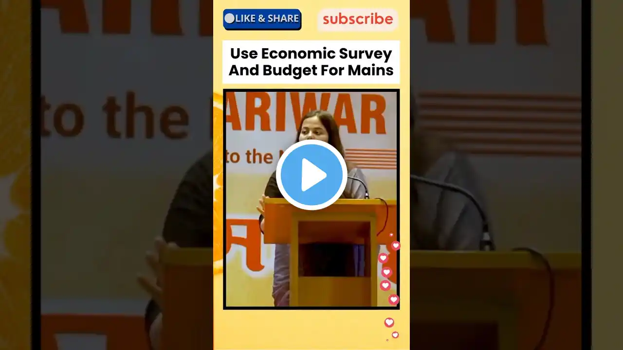 Use Economic Survey And Budget | UPSC Topper Shakti Dubey @ChanakyaMandalPariwar #upsc
