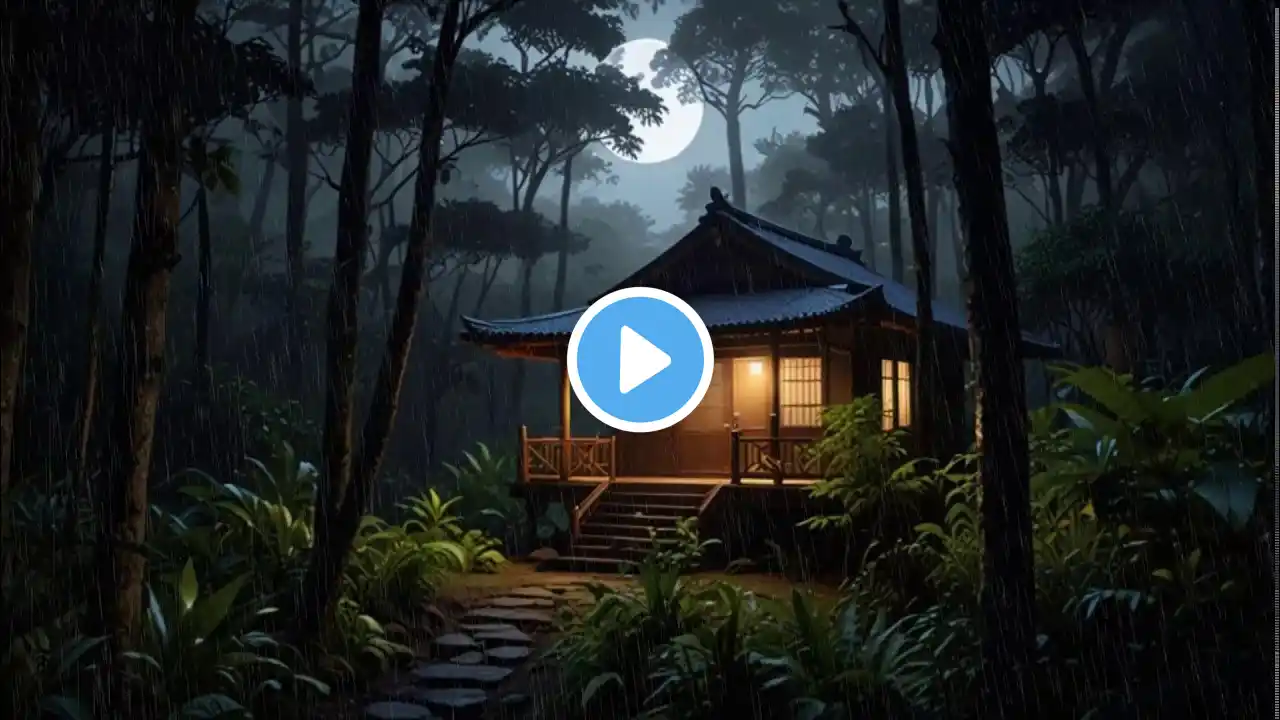 Calm Night Rain & Peaceful Piano 🎹 Soothing Sounds for Sleep & Focus