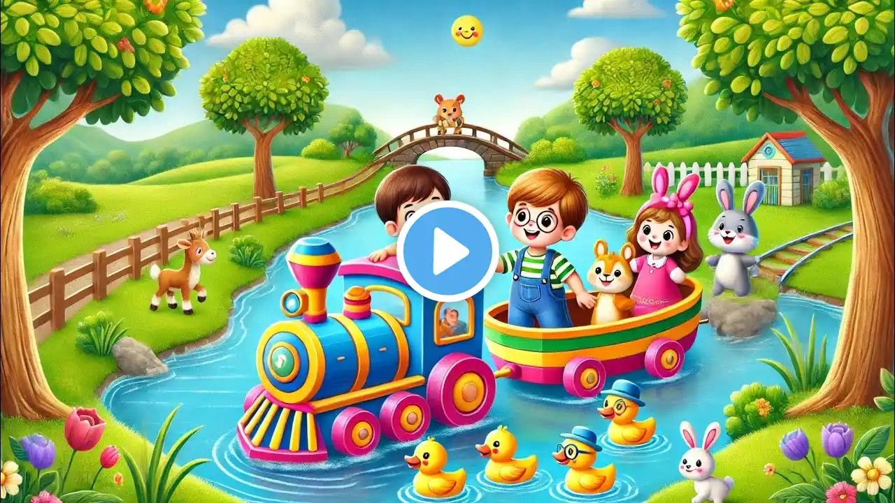 5 Little Ducks Bath Song 🛁 Count with Animals | Kids Store Animal Time - Nursery Rhymes