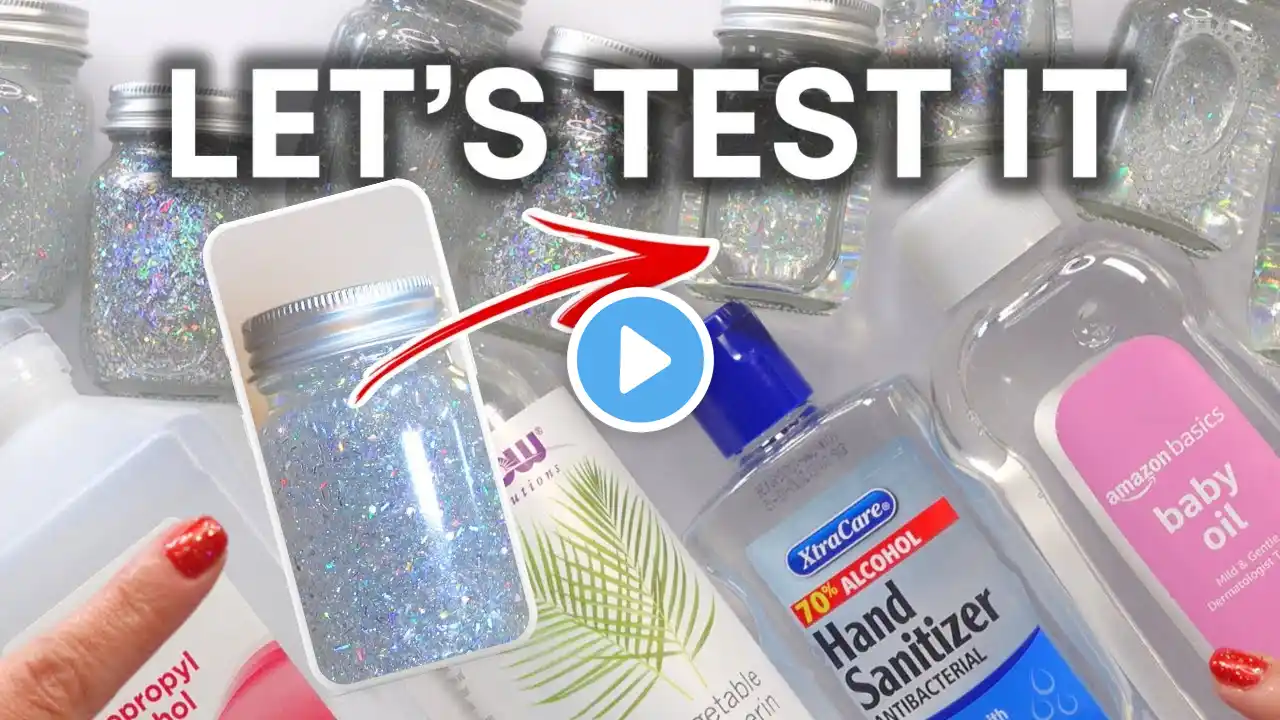 BEST LIQUID FOR GLITTER SNOW GLOBE EFFECT ? | Let's Test These + See!