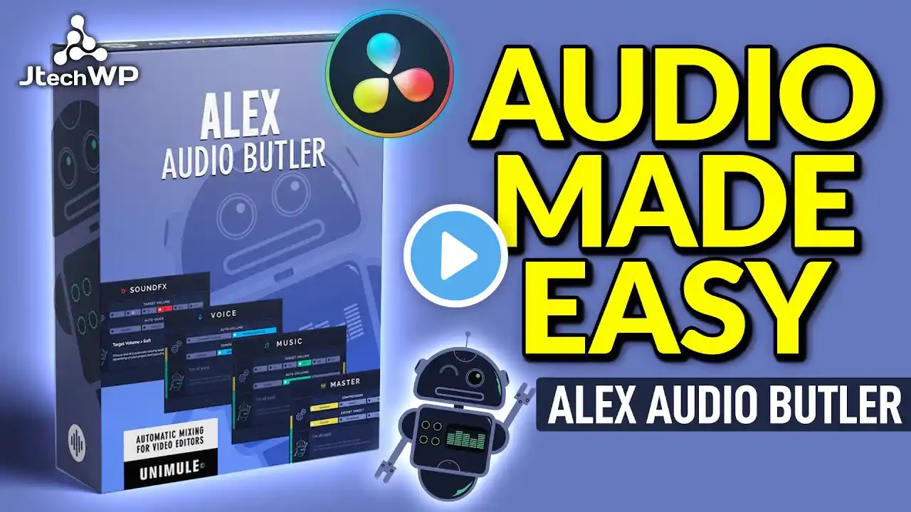 How to make audio sound better in Davinci Resolve - Alex Audio Butler- Audio mastering the easy way