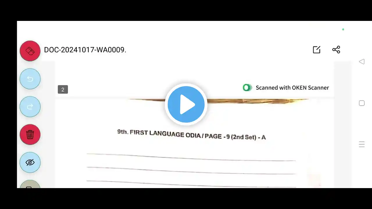 Class 9 Half yearly Odia Questions paper 2024 || Class 9 half yearly FLO questions paper 2024 || SO