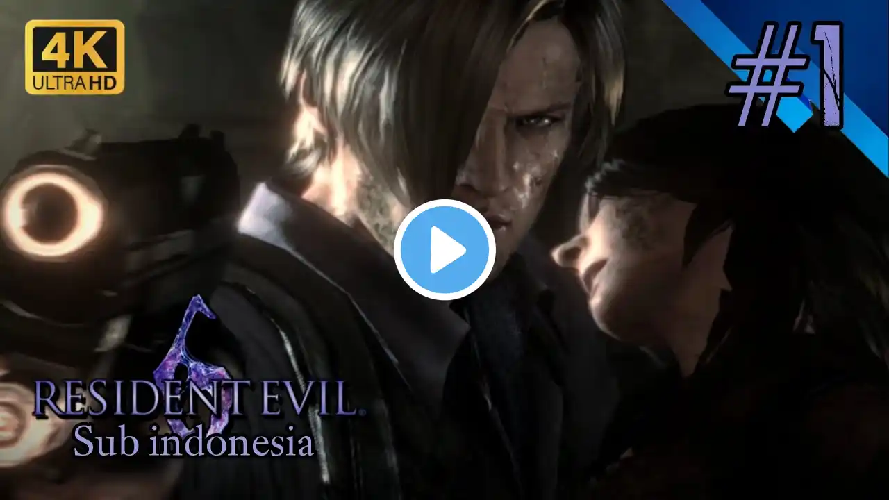 RESIDENT EVIL 6 - LEON - [BAHASA INDONESIA] [PART 1] Walkthrough No Commentary