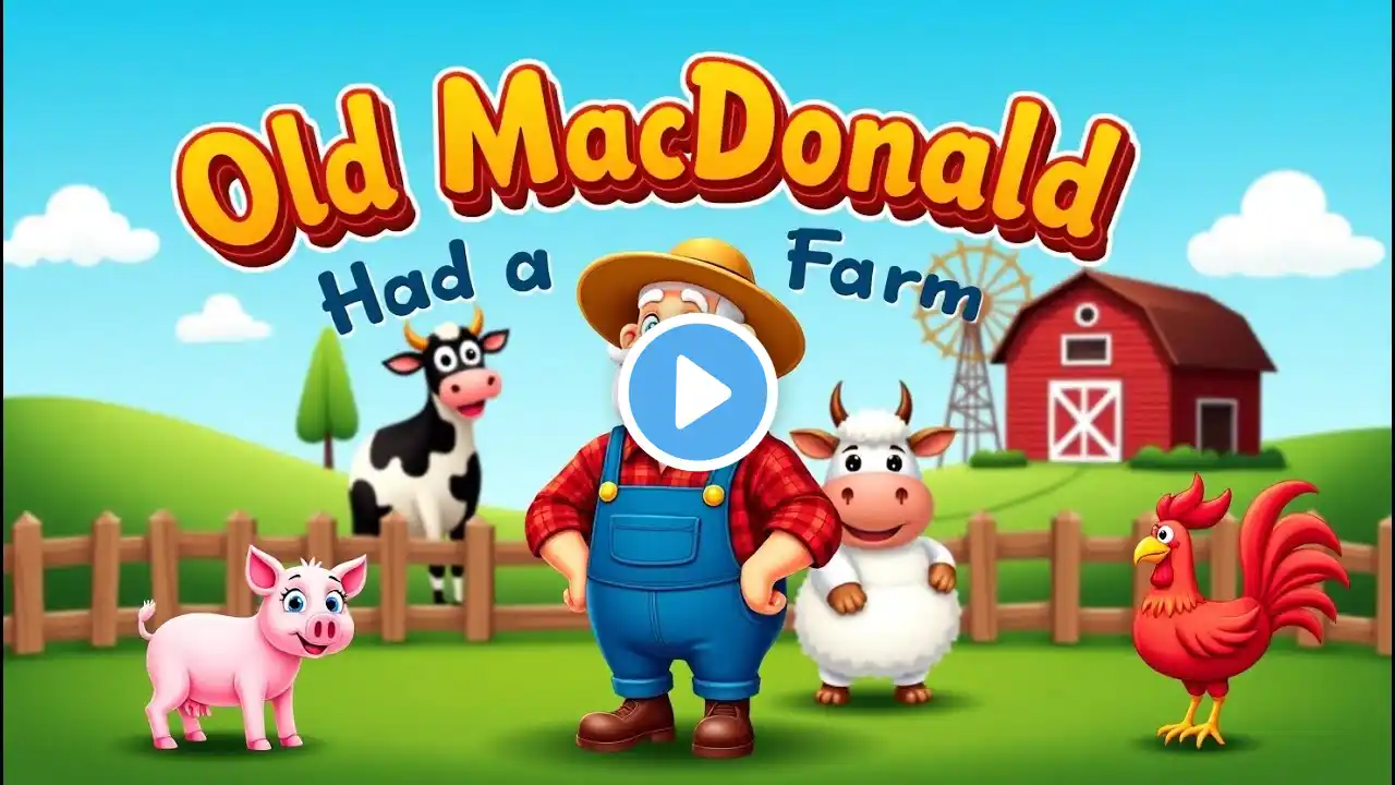 Old MacDonald Had a Farm | 3D Nursery Rhymes & Kids Songs | Baby Songs & Newborn Lullabies