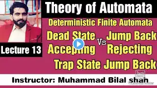 Dead State Trap State Jump State Accepting State | DFA | Urdu Hindi | Lecture 13 | Exam Preparation