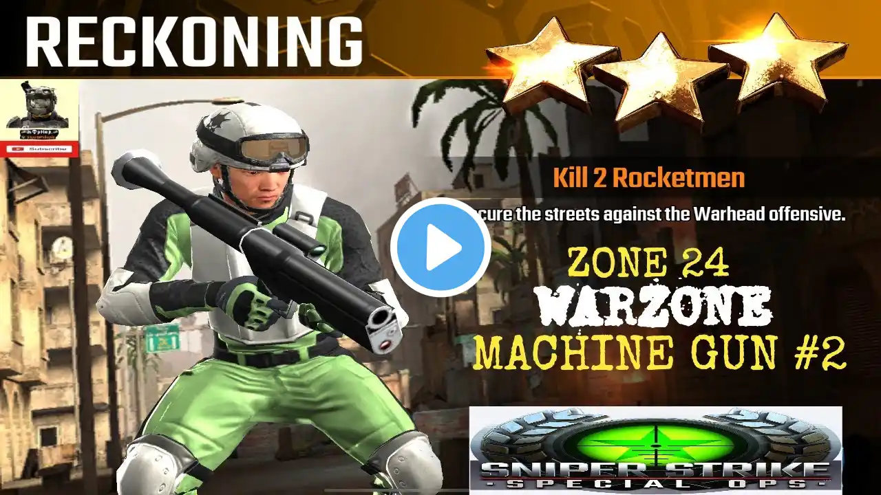 Campaign Zone 24 Warzone Reckoning Machine Gun mission #2 Sniper strike : special ops