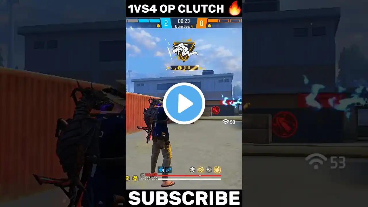1VS4 OP CLUTCH 🤯 Wait For End🎯#shortsfeed #tgrnrz #tondegamer #lakhan_10_ff
