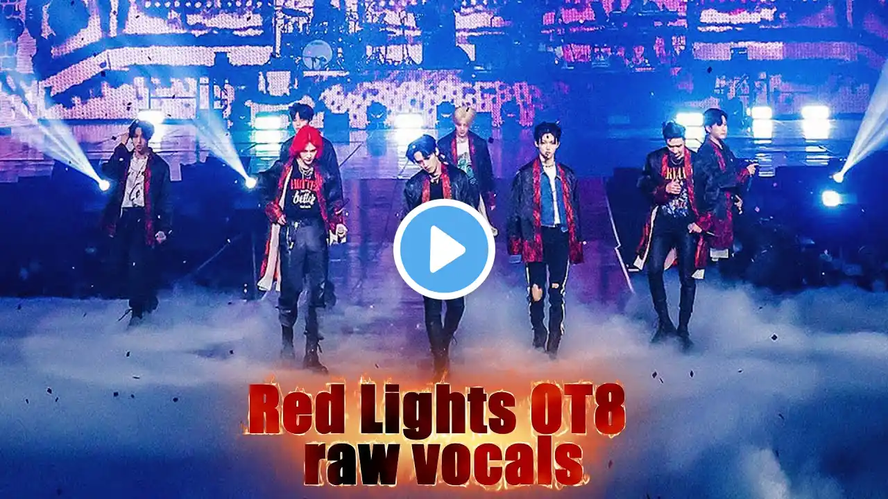 Stray Kids Red Lights OT8 Raw vocals (Played in Chan's room ep 156) 스트레이키즈 - 강박