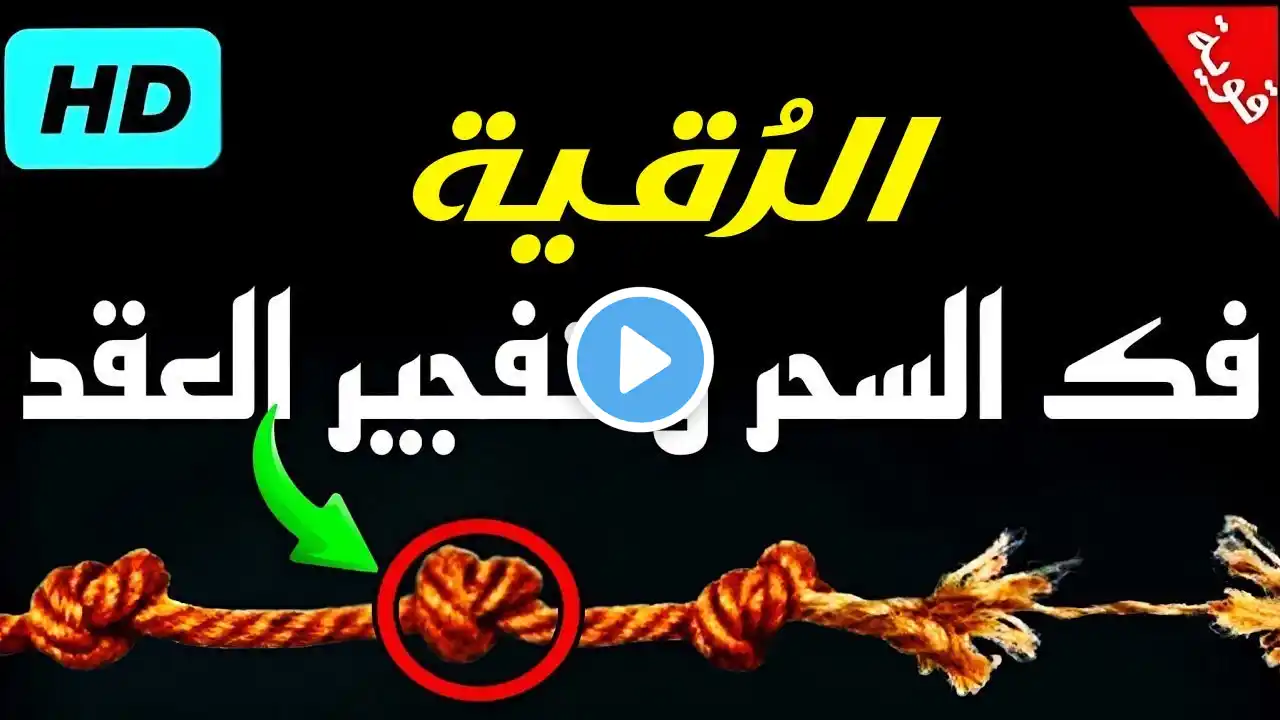 رقية مفجرة ناسفة لعقد السحر والعين والحسد ستندهش بالنتيجة بإذن الله