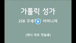 258구세주의어머니여 테너