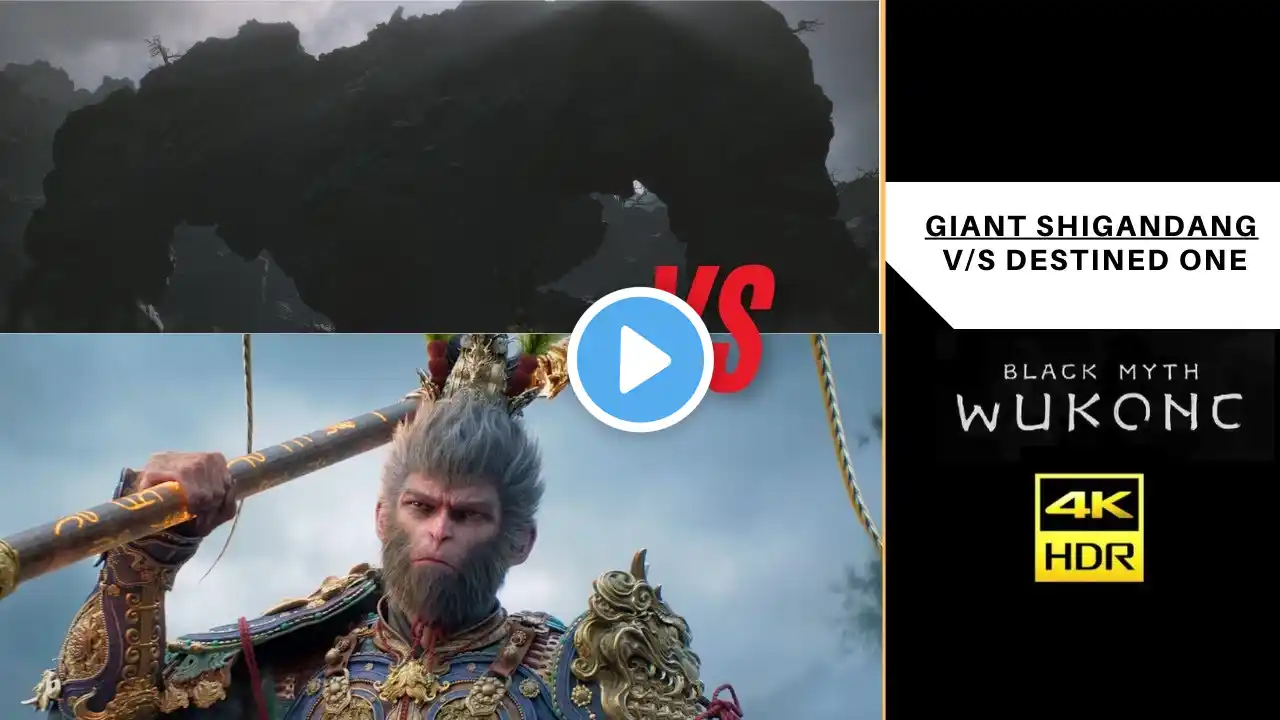 Giant Shigandang boss fight - Black Myth Wukong (PS5 - PC)