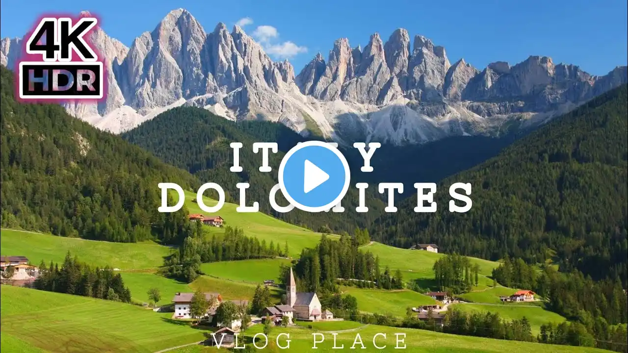 Dolomites Italy | 4K Ultra HD 60fps - Europe Scenic Relaxation Film with Peaceful Music