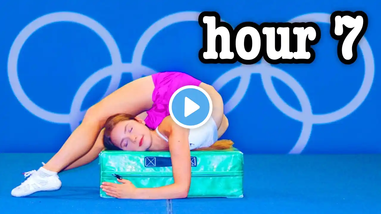 Girl vs Boy 24 Hour Gymnastics Challenge!