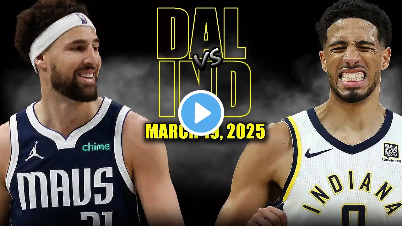 Dallas Mavericks vs Indiana Pacers Full Game Highlights - March 19, 2025 | NBA Regular Season