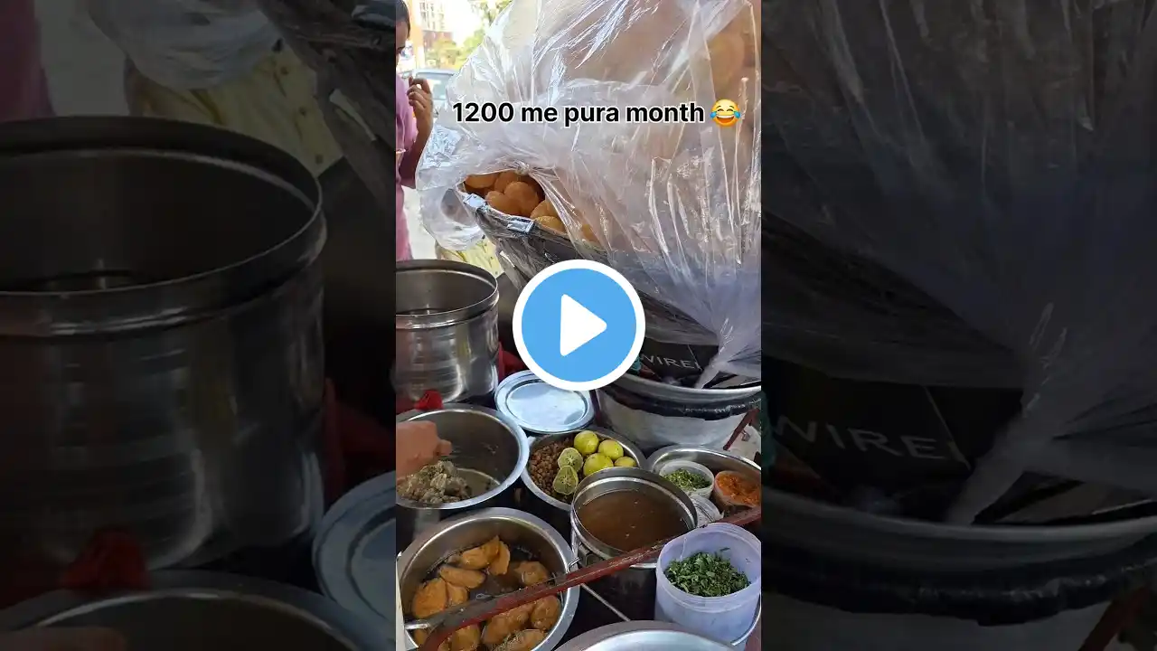 Graduate Golgappa Wale ki 1200 Monthly Subscription 😂 #shorts #golgappa #panipuri #puchka #fuchka