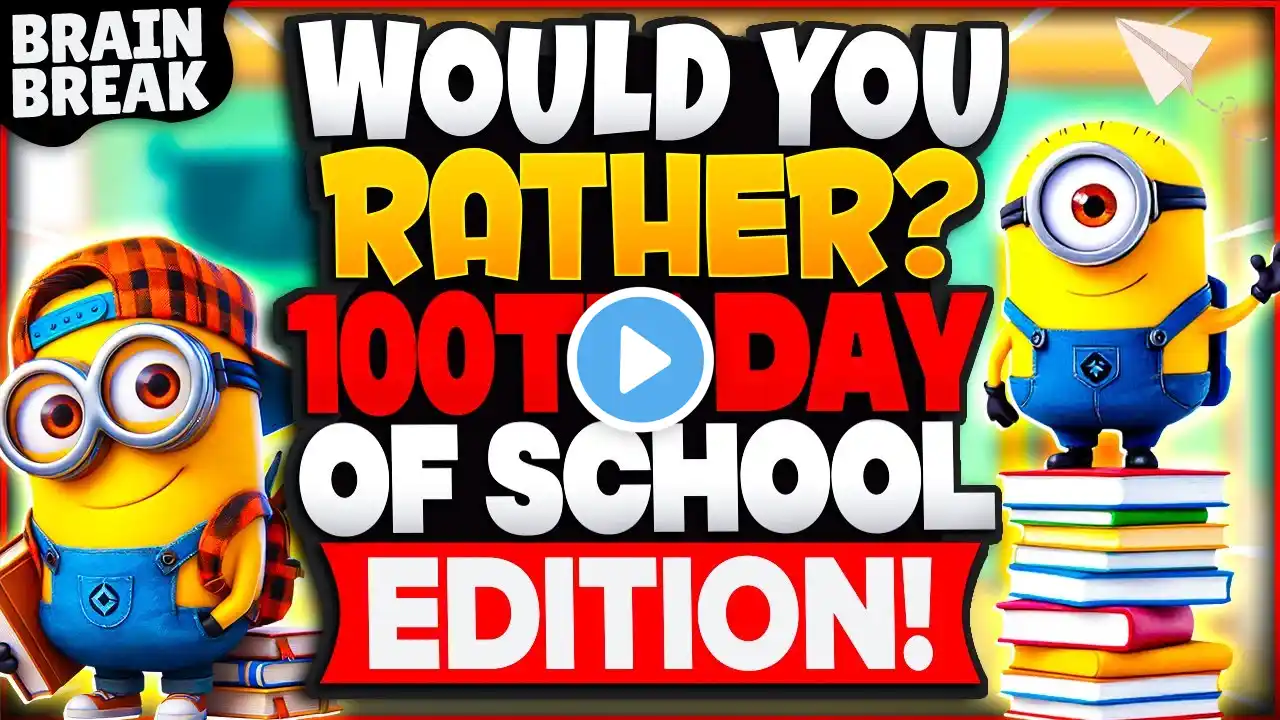 100th Day Of School Would You Rather? Workout | Brain Break | Freeze Dance For Kids | GoNoodle