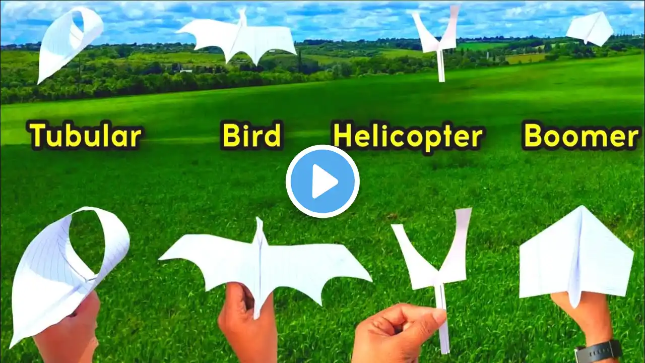 Best 4 flying bird helicopter || 4 new helicopter toy || best paper flying plane || notebook plane