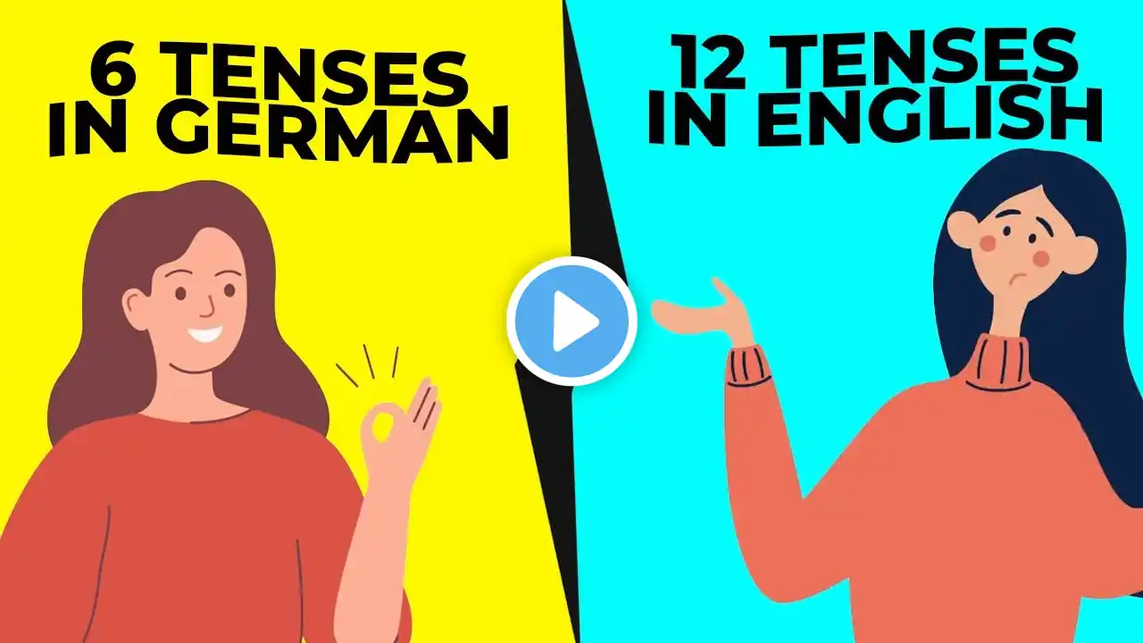 6 German vs. 12 English Tenses: When to Use Which? - B1 German Grammar