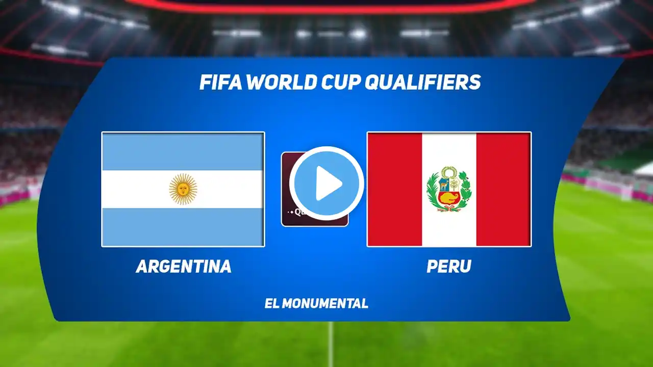 ⚽ Argentina vs Peru ⚽ | FIFA World Cup Qualifiers - CONMEBOL (14/10/2021) | PES 2021