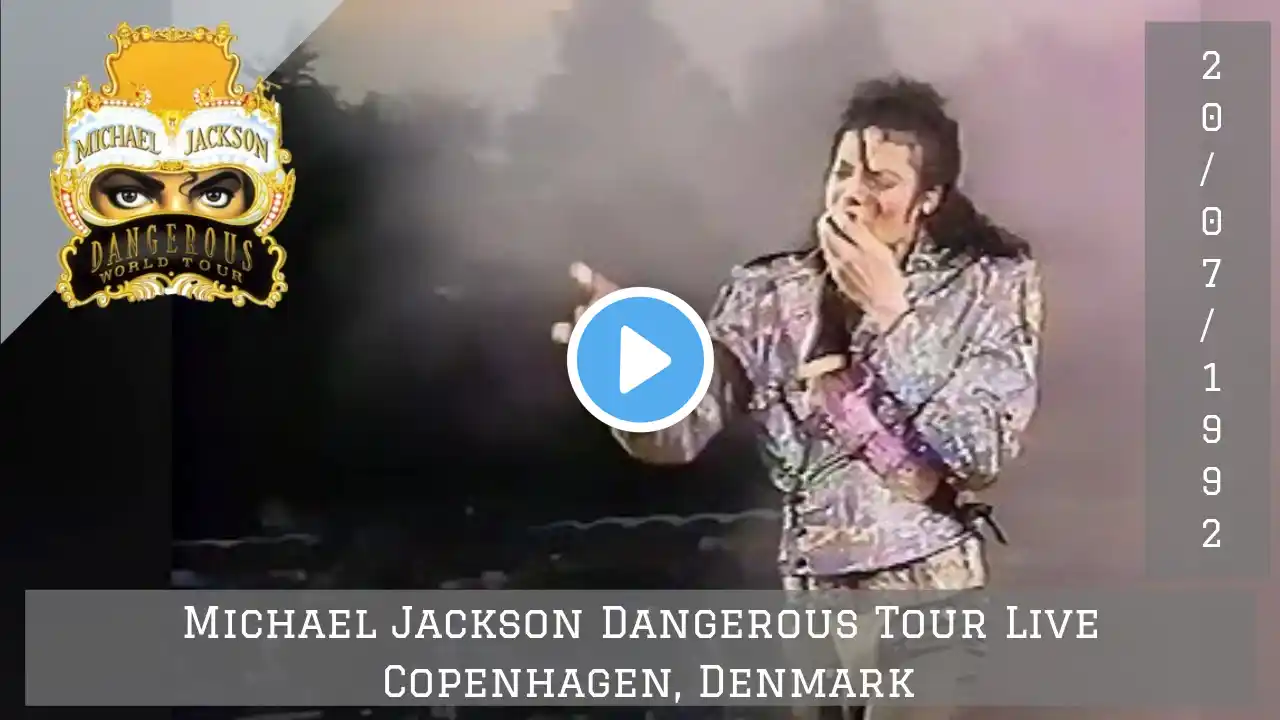 Michael Jackson | Dangerous World Tour Copenhagen | July 20th 1992 (First RIP)