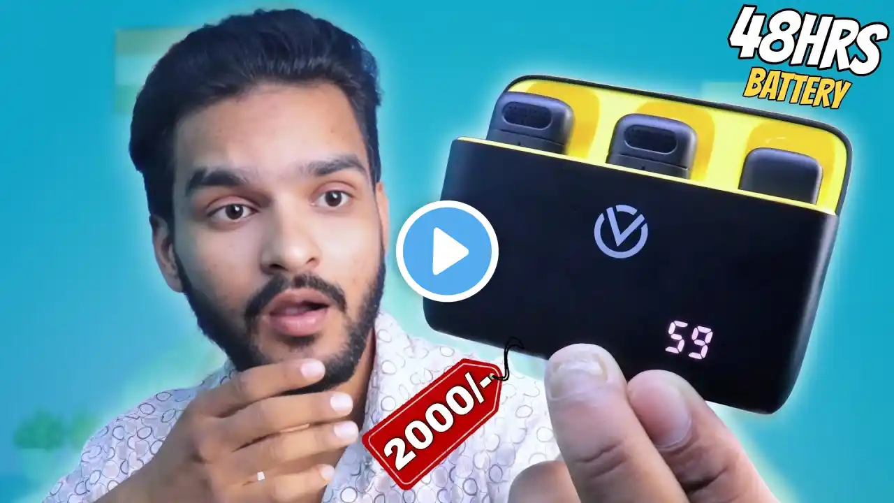 Price Rs.2000 Vook Wireless Mic | Noise Cancellation | Best For YouTube?