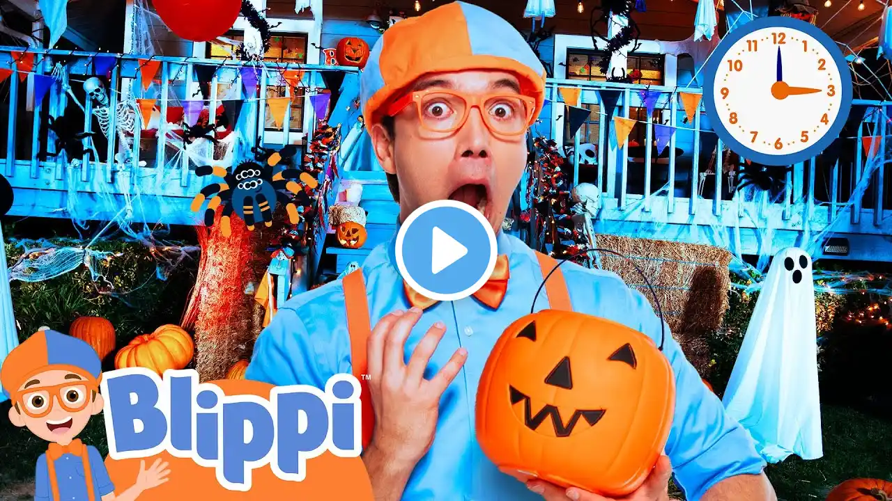 🎃 Blippi's Halloween Countdown Song 👻 | Spooky Fun Songs for Kids! 🎶🕸️| Blippi Kids Songs