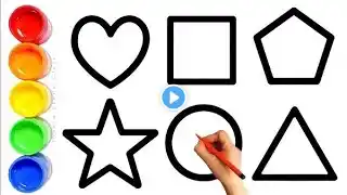 Shapes Name l Name of shapes l Learn 2d shapes and colours name for kids l Shapes name for kids l