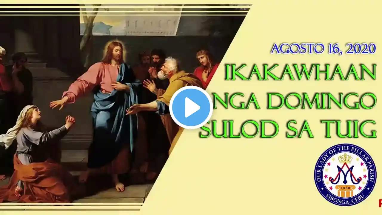 August 17, 2020 - Monday of the 20th Week in Ordinary Time (Fr. ABBA’s Bday)