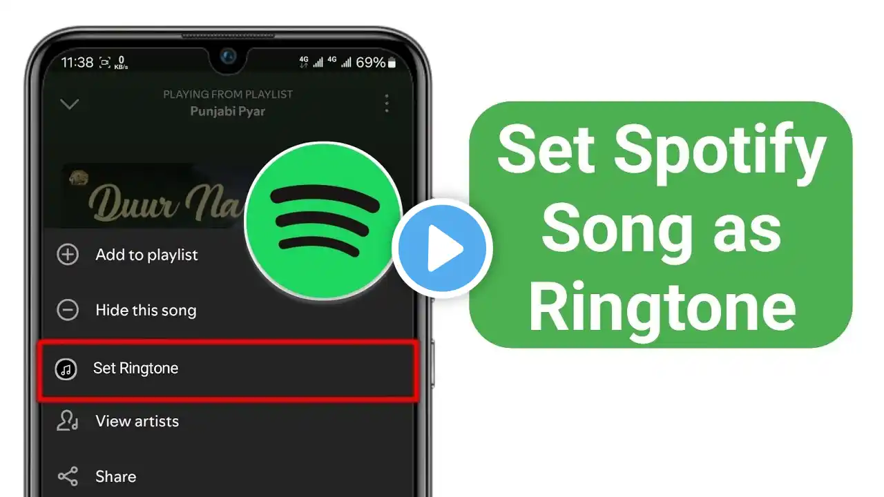 How To Set Spotify Song as Ringtone | Set Ringtone From Spotify