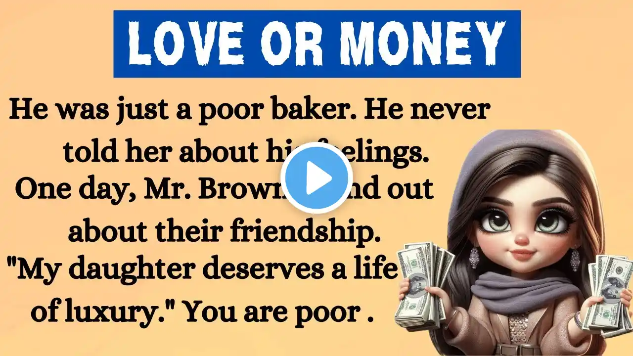 English Speaking Practice | LOve OR Money | Learn English Through stories | MR ENG