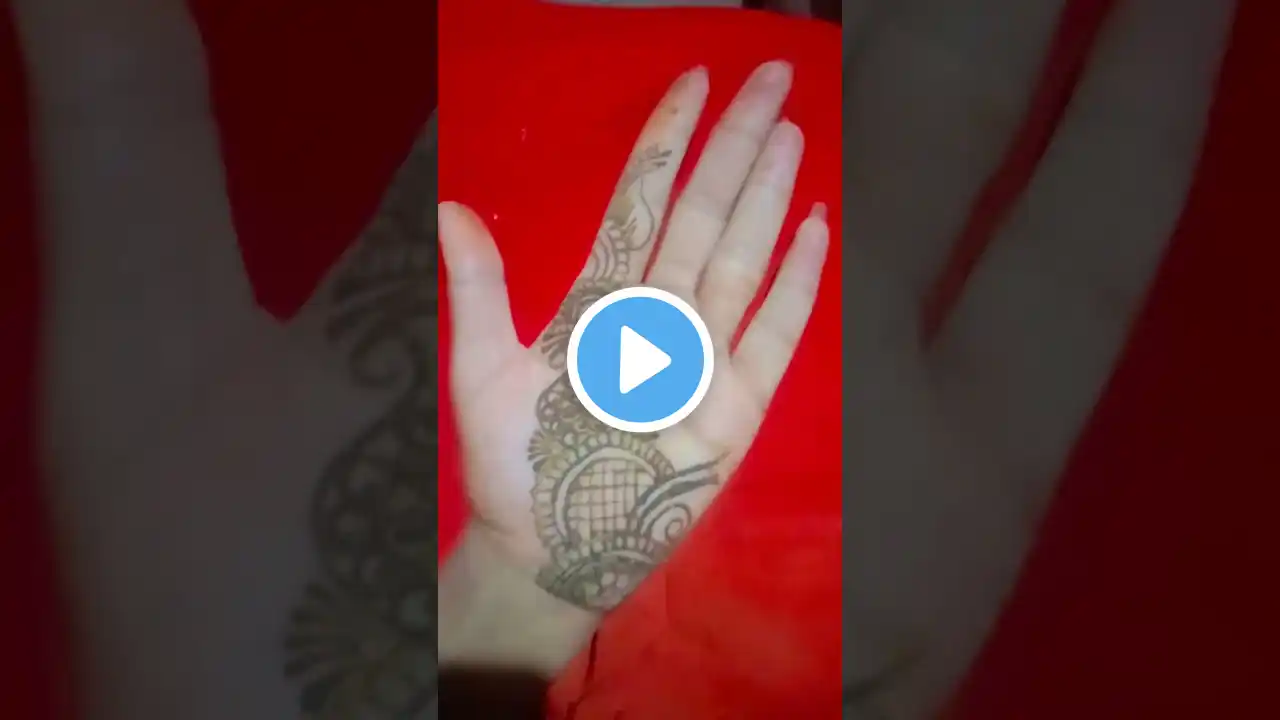 very rasy Arabic mehandi design||simple front hand mehandi design #mehndi #nikkiart #mehandi