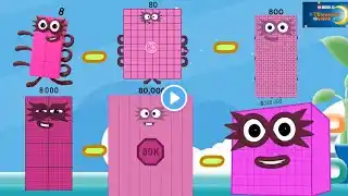 NUMBERBLOCKS SUBSTRACTION UP TO 10 GIANT NUMBERS |SUBSTRATES OF BIG NUMBERS| @kidslearningvideos29