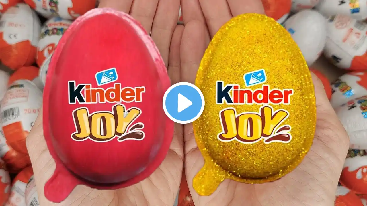 Satisfying Video | Unpacking Yummy Kinder Joy & Kinder Surprise Chocolate Eggs ASMR Candy Opening