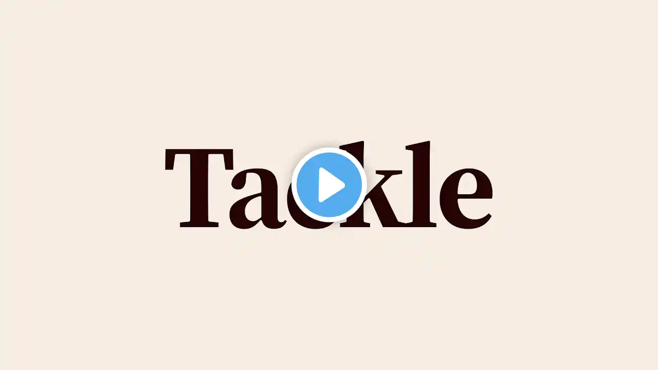 Tackle Meaning and Definition