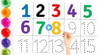 Counting Numbers | write and read numbers | 123 learning for kids | 1-15 | 123 counting for kids,