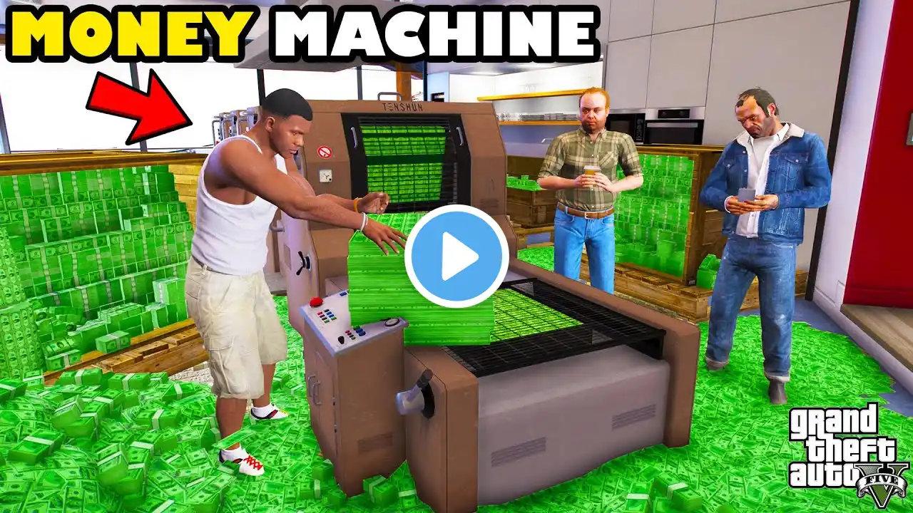 Franklin Found MONEY PRINTING MACHINE And Buys Everything In GTA 5 | SHINCHAN and CHOP