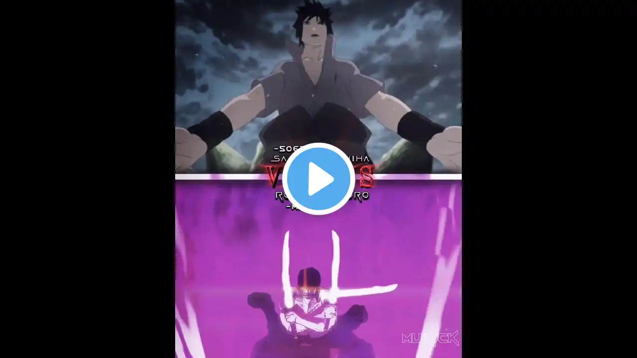 Roronoa Zoro vs Sasuke Uchiha (who's stronger) #sasukeuchiha #sasukeedit #roronoazoro #animeedits